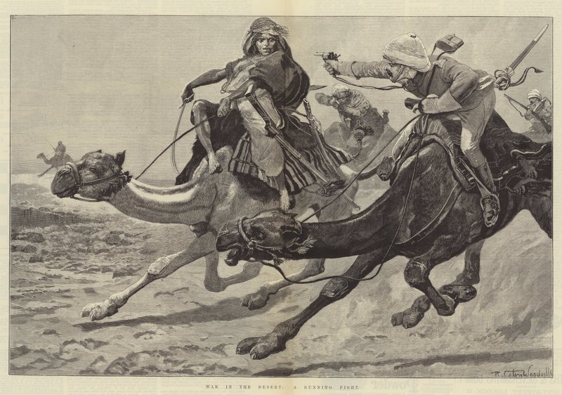 Guerra no deserto, uma luta de corrida de Richard Caton Woodville junior