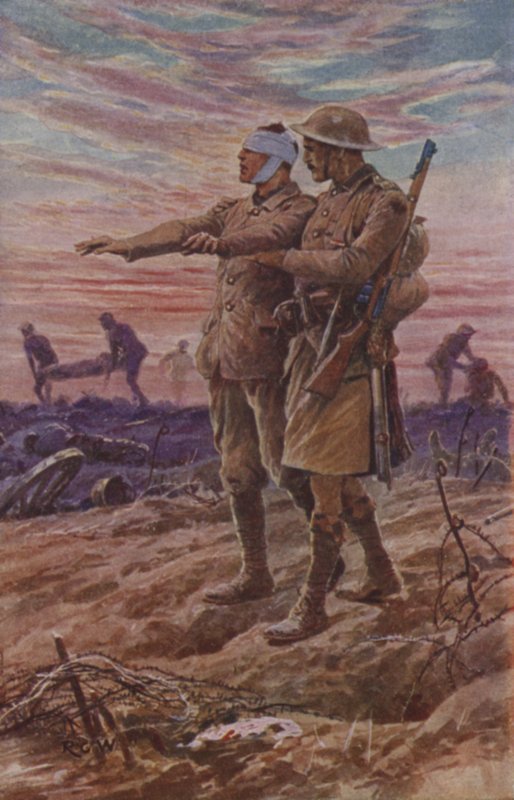 Quando a noite se põe no sol é baixo de Richard Caton Woodville junior