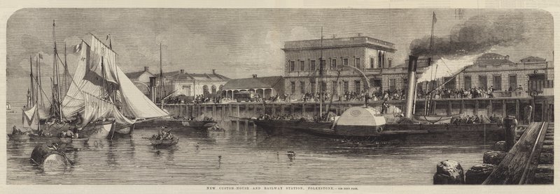 Nova Alfândega e Estação Ferroviária, Folkestone de Richard Principal Leitch