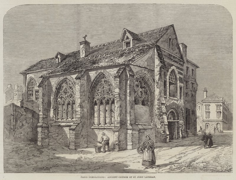 Demolições de Paris, antiga igreja de São João de Latrão de Richard Principal Leitch