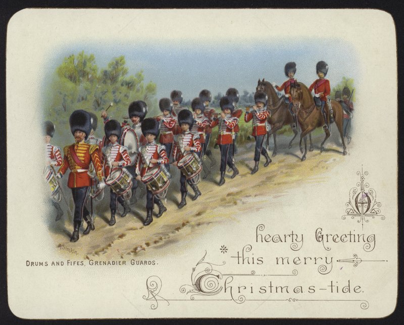 Tambores e Quinze, Guardas Granadeiros (Chromolitho) de Richard Simkin