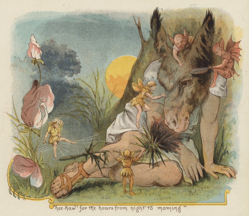 Hee haw! para as horas da noite à manhã (cor litho) de Richard Andre