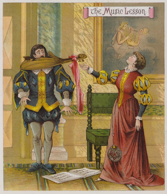 Ilustração para A Domesticação da Musa (chromolitho) de Richard Andre