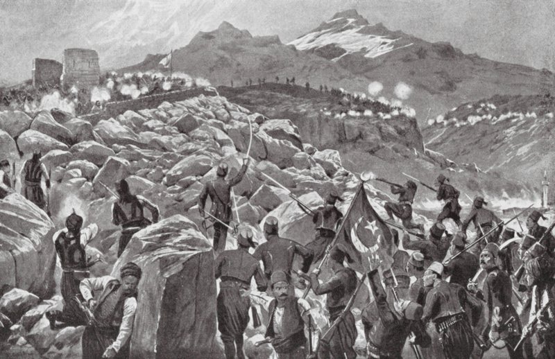 A rebelião cretense contra os turcos de Richard Caton II (after) Woodville