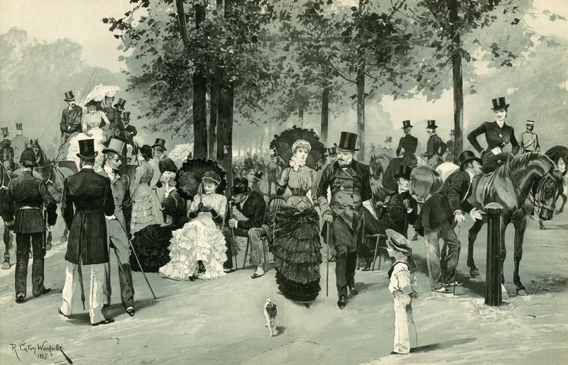Na fila, Hyde Park de Richard Caton Woodville