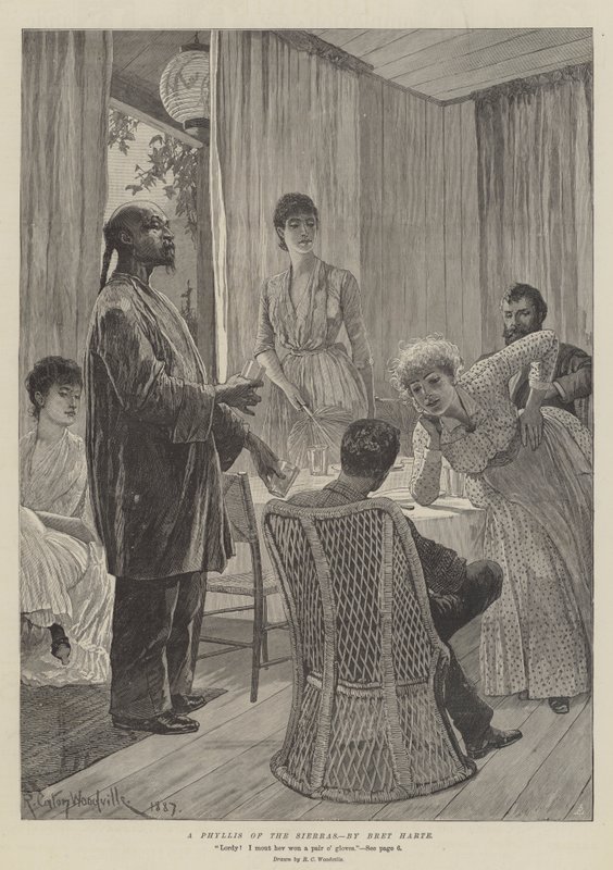 Uma Phyllis das Serras, de Bret Harte de Richard Caton Woodville junior