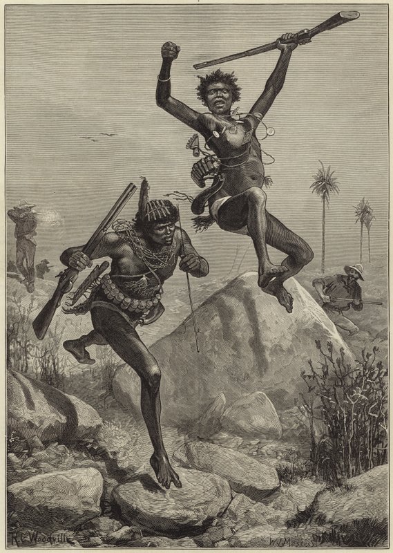 Uma escaramuça com Kaffirs de Richard Caton Woodville junior