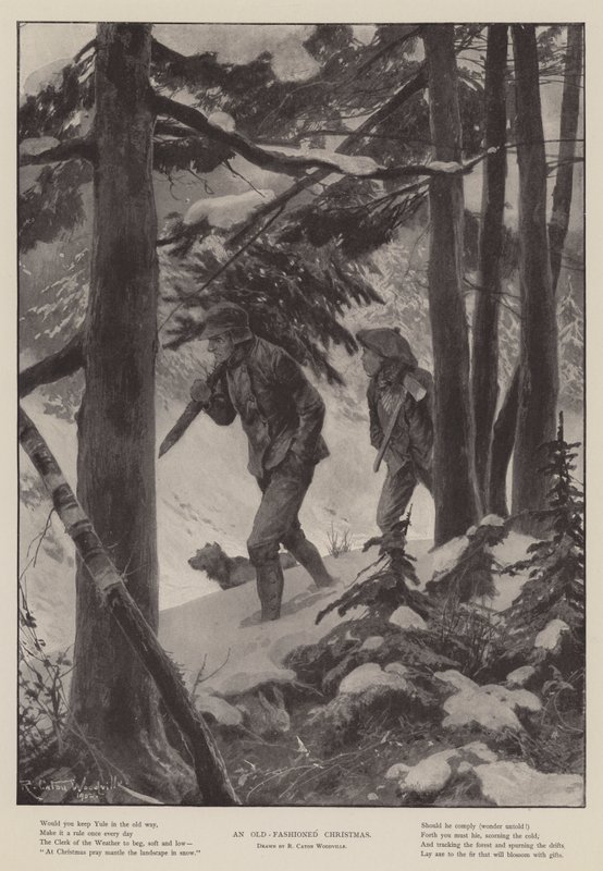 Um Natal antiquado de Richard Caton Woodville junior