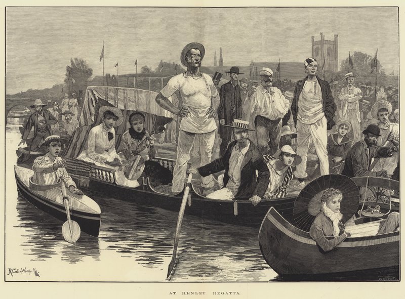 Na Regata de Henley de Richard Caton Woodville junior