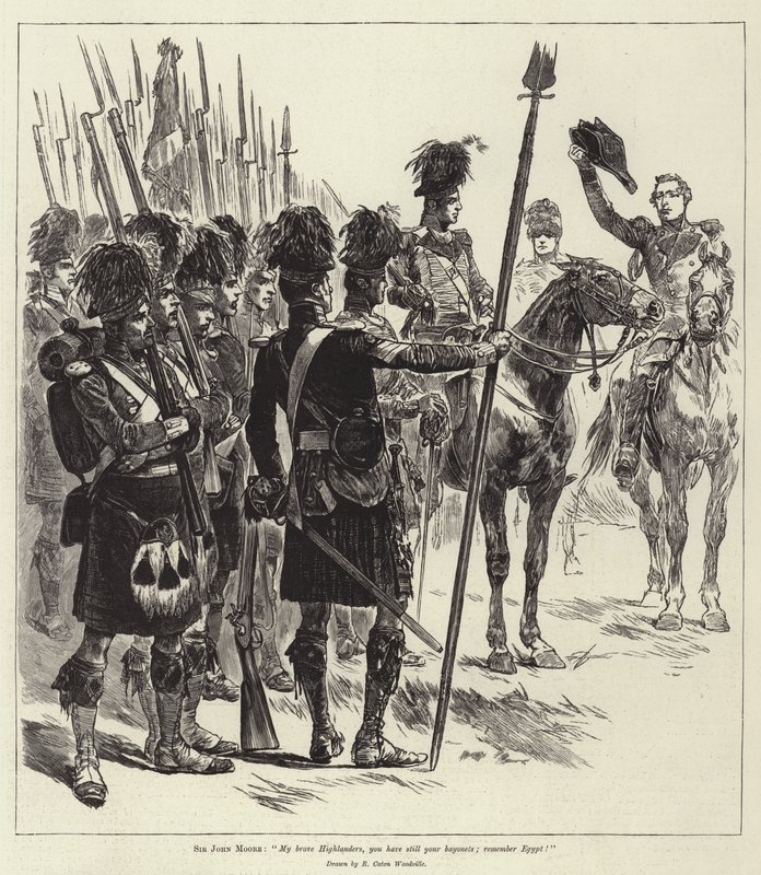 Batalhas do Exército Britânico, Corunha de Richard Caton Woodville junior