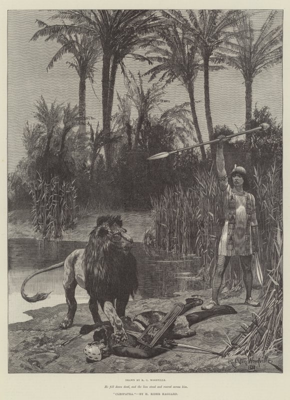 Cleópatra, por H Rider Haggard de Richard Caton Woodville junior