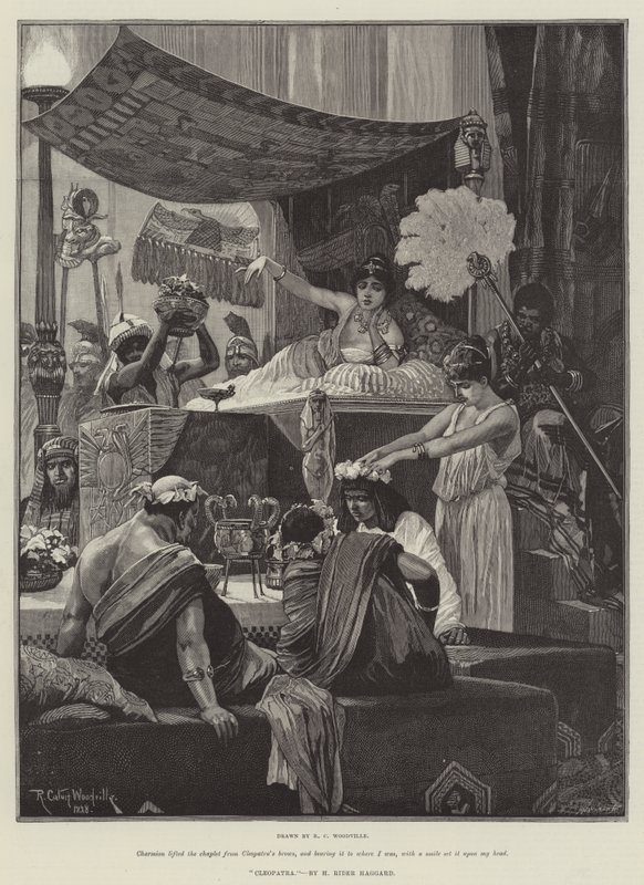 Cleópatra, por H Rider Haggard de Richard Caton Woodville junior