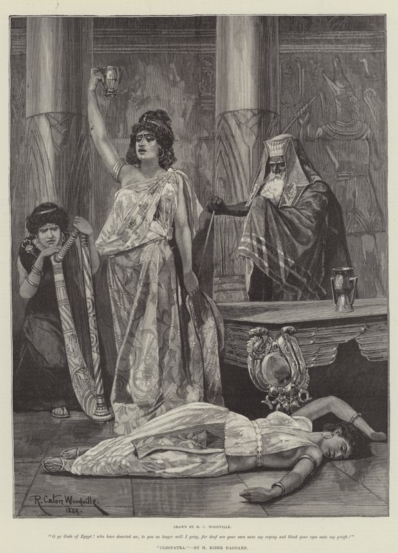 Cleópatra, por H Rider Haggard de Richard Caton Woodville junior
