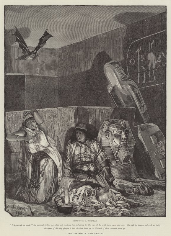 Cleópatra, por H Rider Haggard de Richard Caton Woodville junior