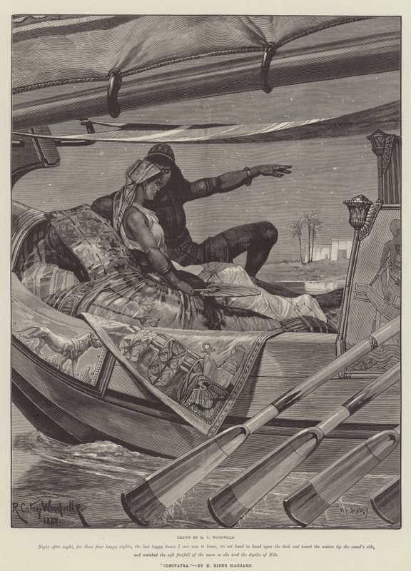 Cleópatra, por H Rider Haggard de Richard Caton Woodville junior