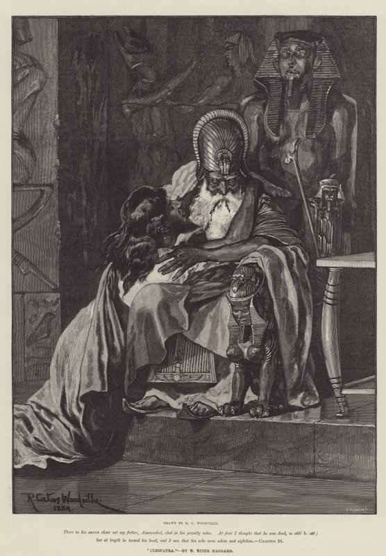 Cleópatra, por H Rider Haggard de Richard Caton Woodville junior