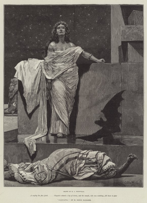 Cleópatra, por H Rider Haggard de Richard Caton Woodville junior
