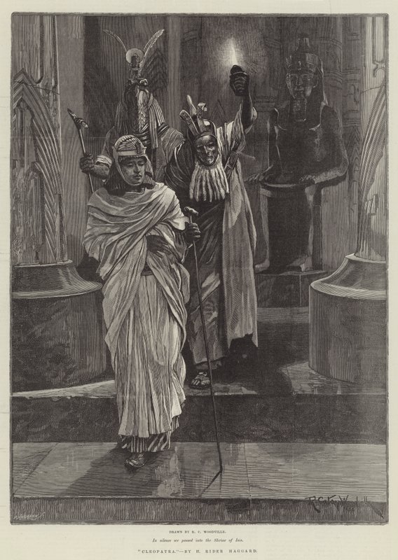 Cleópatra, por H Rider Haggard de Richard Caton Woodville junior