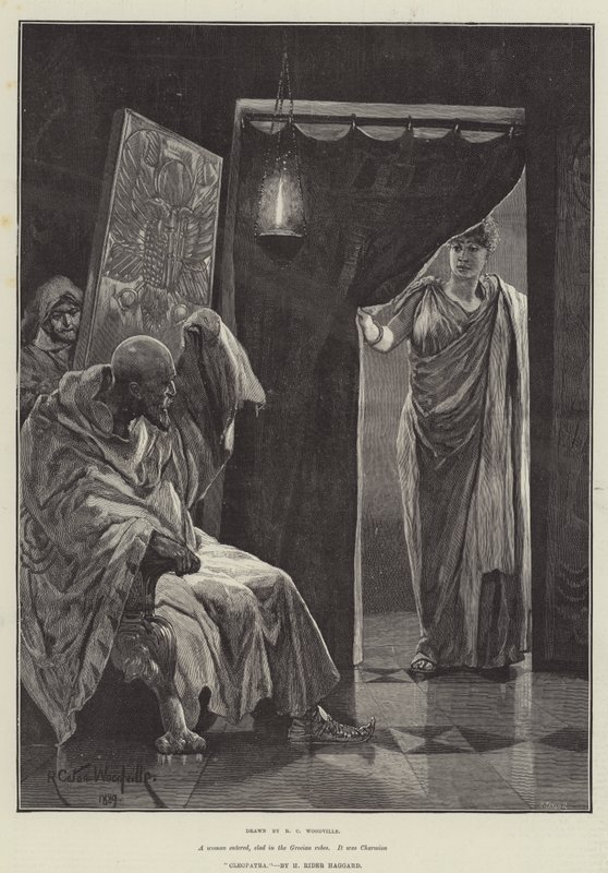 Cleópatra, por H Rider Haggard de Richard Caton Woodville junior