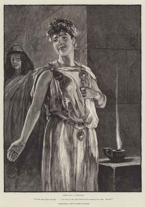 Cleópatra, por H Rider Haggard de Richard Caton Woodville junior