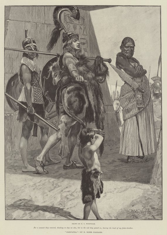 Cleópatra, por H Rider Haggard de Richard Caton Woodville junior