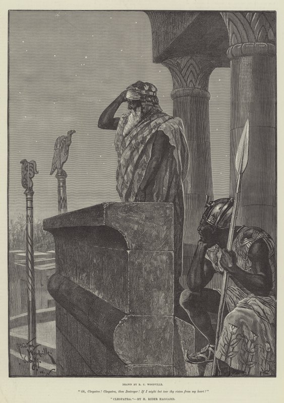 Cleópatra, por H Rider Haggard de Richard Caton Woodville junior