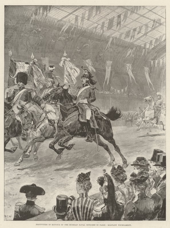 Festas em Honra dos Oficiais da Marinha Russa em Paris, Torneio Militar de Richard Caton Woodville junior