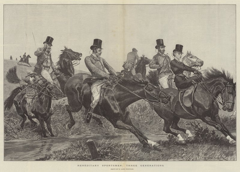 Desportistas Hereditários, Três Gerações de Richard Caton Woodville junior