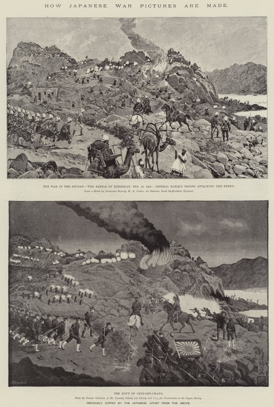 Como as imagens de guerra japonesas são feitas de Richard Caton Woodville junior