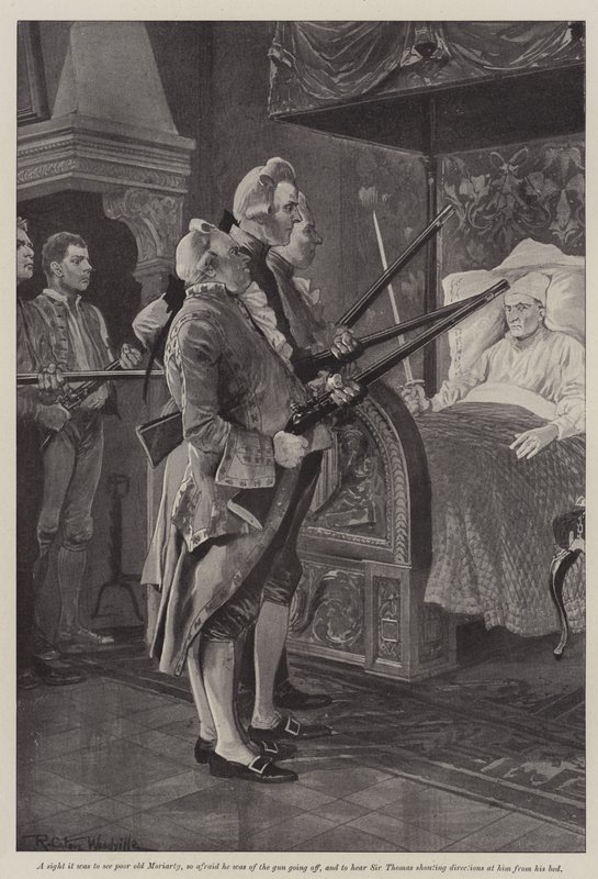 Ilustração para um coronel do Império, por Emily Lawless de Richard Caton Woodville junior