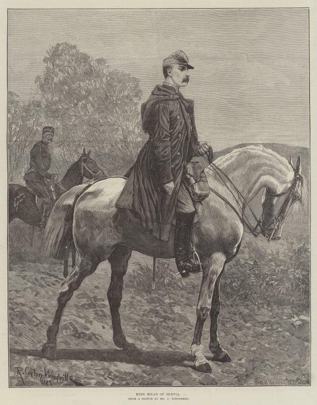 Rei Milão de Servia de Richard Caton Woodville junior