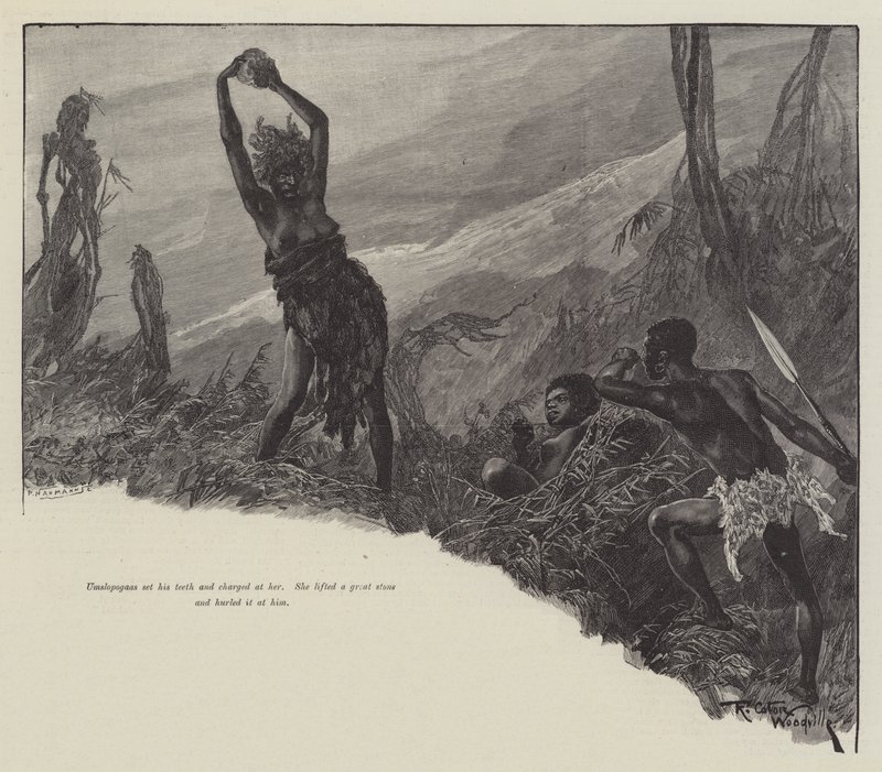 Nada o lírio, por H Rider Haggard de Richard Caton Woodville junior
