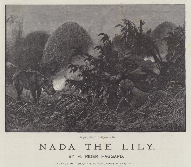 Nada o lírio, por H Rider Haggard de Richard Caton Woodville junior
