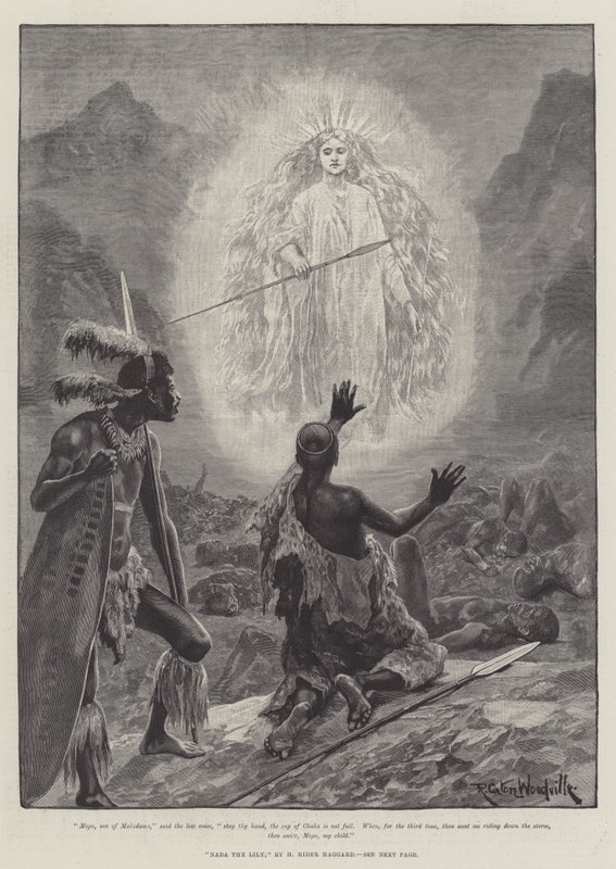 Nada o lírio, por H Rider Haggard de Richard Caton Woodville junior