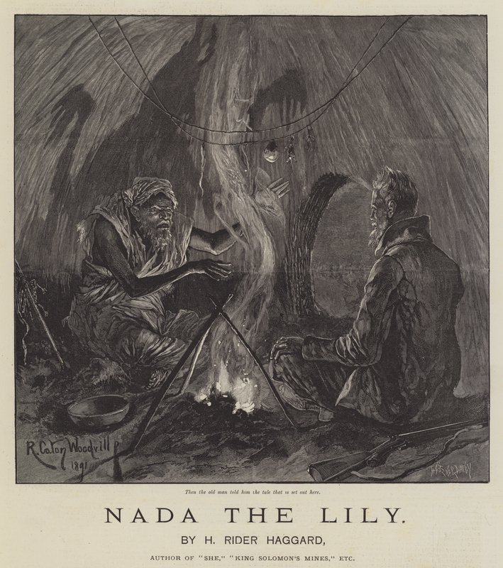 Nada o lírio, por H Rider Haggard de Richard Caton Woodville junior