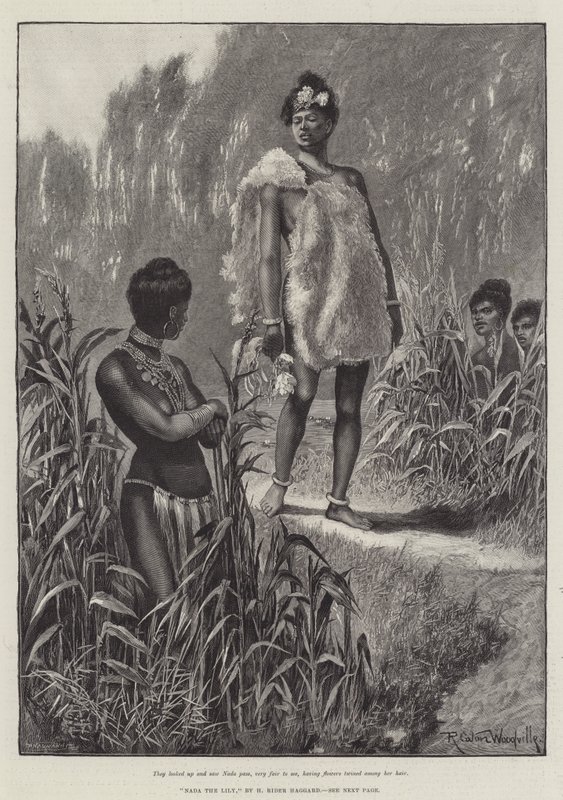 Nada o lírio, por H Rider Haggard de Richard Caton Woodville junior