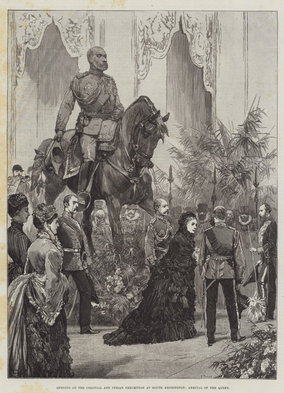 Abertura da Exposição Colonial e Indiana em South Kensington, Chegada da Rainha de Richard Caton Woodville junior