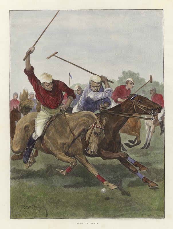 Polo na Índia de Richard Caton Woodville junior