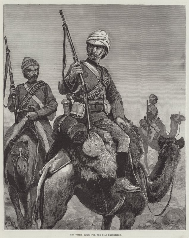 O Corpo de Camelos para a Expedição do Nilo de Richard Caton Woodville junior