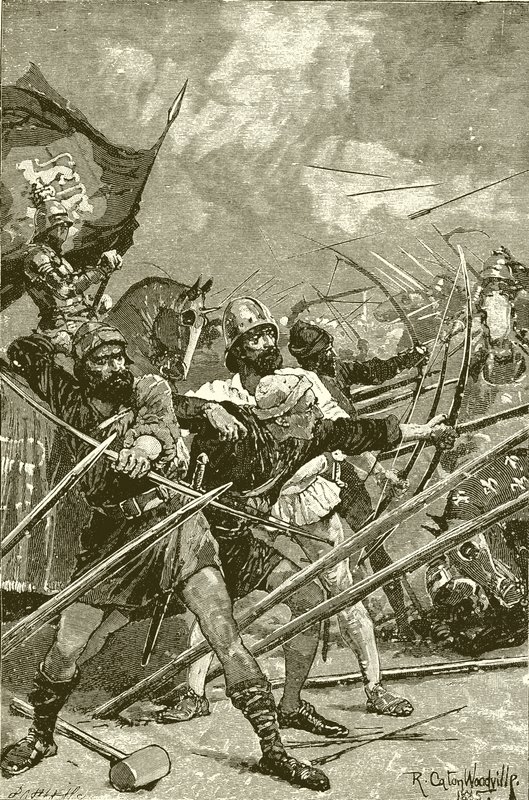 Os arqueiros ingleses de Azincourt de Richard Caton Woodville junior