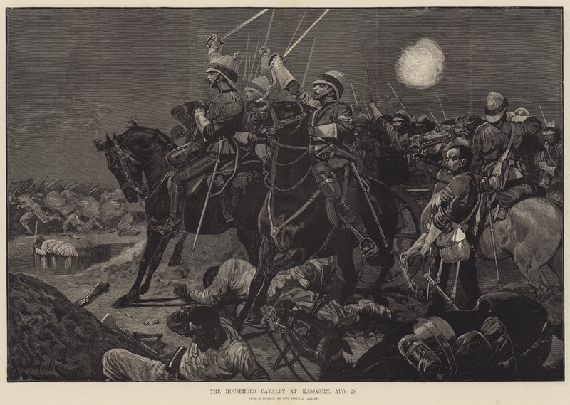 A cavalaria do agregado familiar em Kassassin, 28 de agosto de Richard Caton Woodville junior