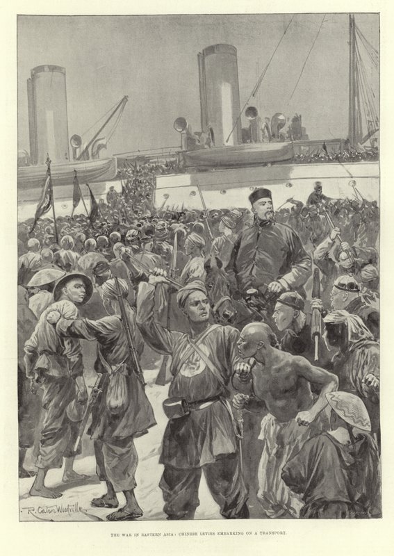 A guerra na Ásia Oriental de Richard Caton Woodville junior