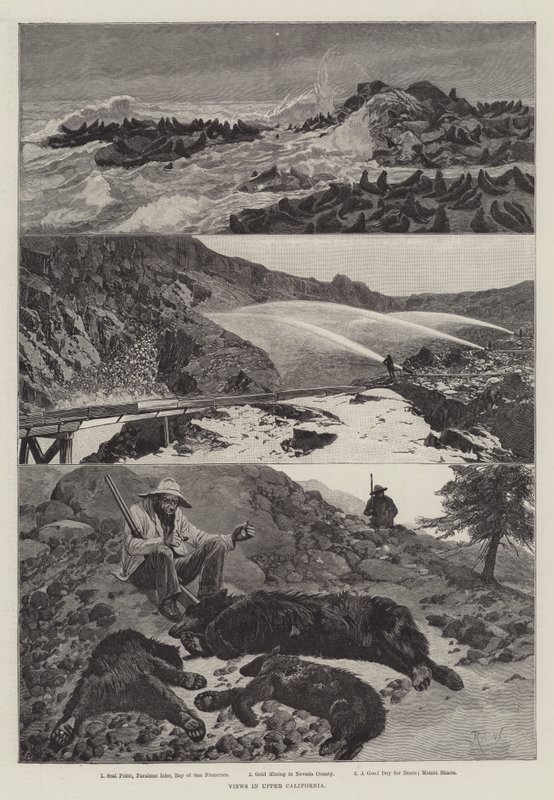 Vistas na Califórnia superior de Richard Caton Woodville junior