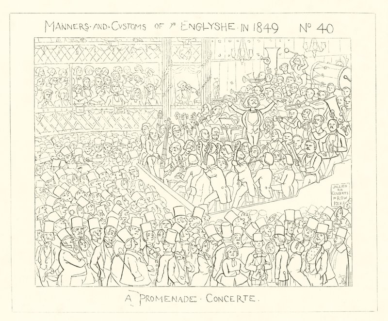 1849, um concerto de passeio de Richard Doyle