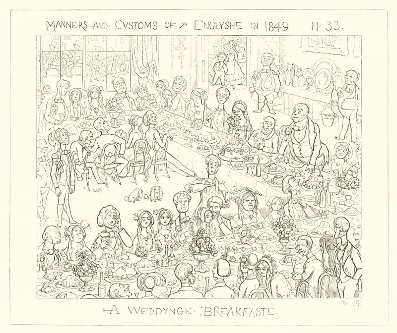 1849, Um pequeno-almoço de casamento de Richard Doyle