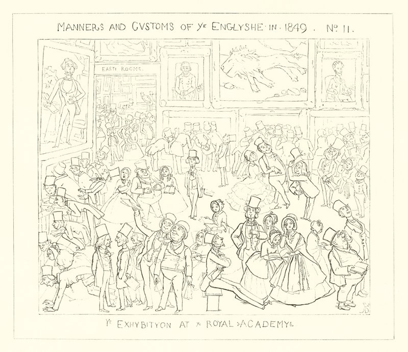1849, uma exposição na Royal Academy de Richard Doyle