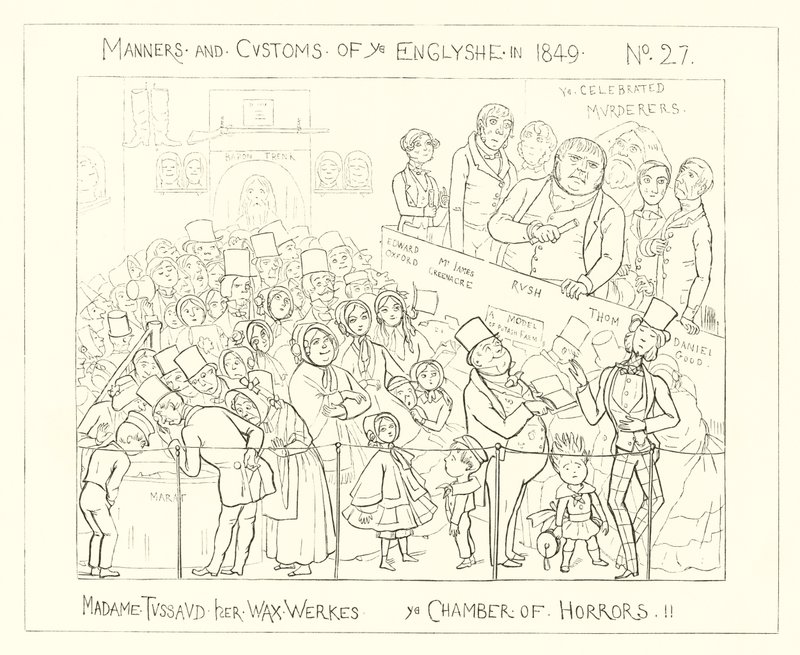 1849, Madame Tussauds Waxworks, A Câmara dos Horrores de Richard Doyle