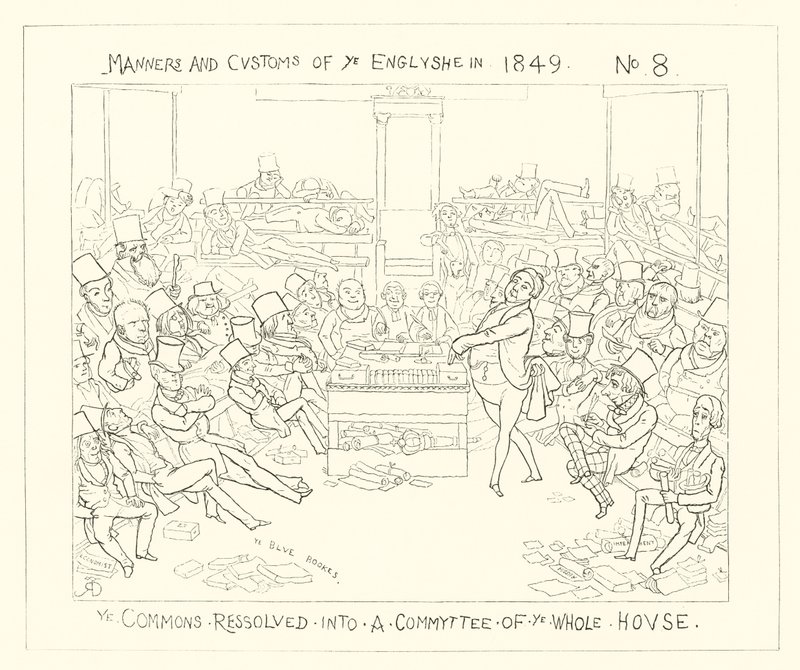 1849, The Commons resolveu em um comitê de toda a casa de Richard Doyle