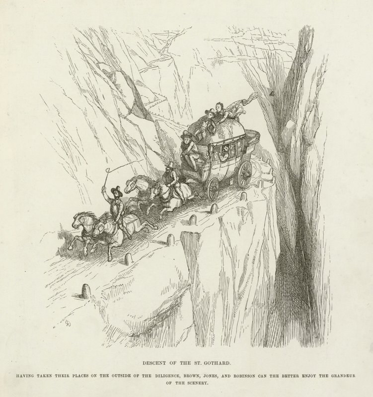 Descida do St Gothard de Richard Doyle