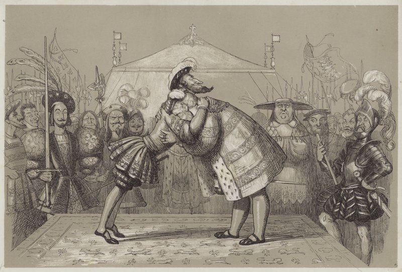 Campo do pano de ouro (aquatint) de Richard Doyle